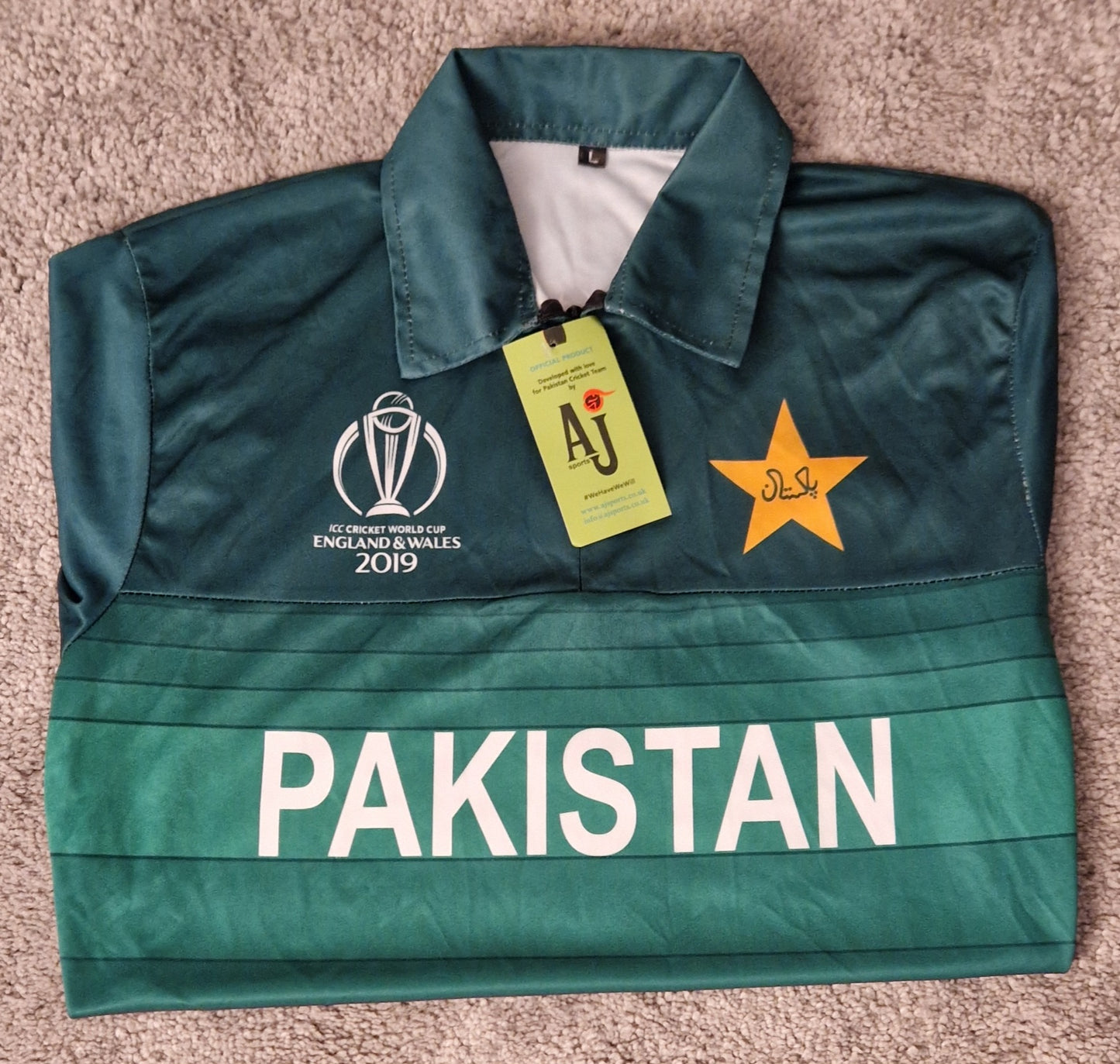 Pakistan 2019 World cup shirt